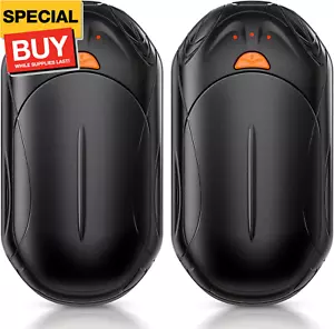 AI Hand Warmers Rechargeable 2 Pack, 6000mAh Electric Hand Warmers, AI Smart Chi - Picture 1 of 6