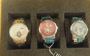 NEW TRIAS AUTOM/GMT 24 Hr/ Sun-moon zone)Choose 1 / ( 3 Models only 1 on ebay) - Picture 1 of 8