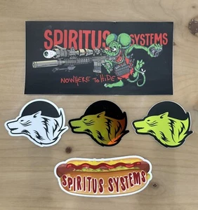 5 Diff Spiritus Systems Nowhere To Hide Stickers Shot Show Wolf Gun Tactical - Picture 1 of 1