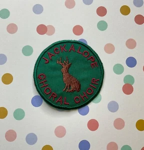 Embroidered Cryptid merit iron on patch: Jackalope Choral Choir. - Picture 1 of 2