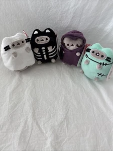 Juego de 4 Frankenstein 2025 Pusheen Halloween 4 pulgadas fantasma parca esqueleto - Imagen 1 de 14