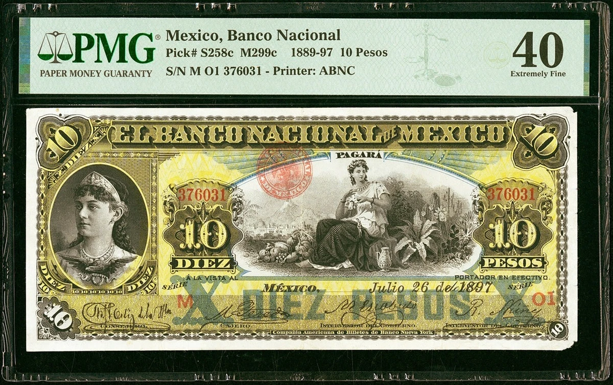 1897 年墨西哥纸币| eBay