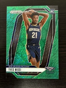 Panini Prizm 2024-25 - Yves Missi #233 1st Off the Line Fotl Green Shimmer Prizm - Imagen 1 de 2