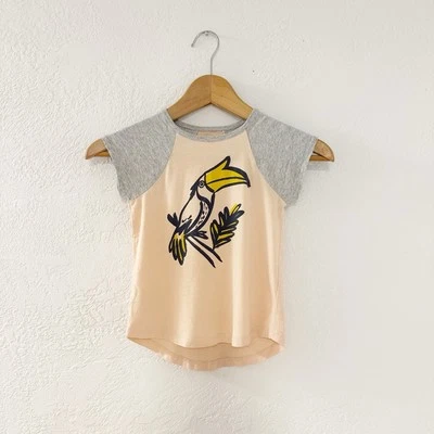 Tea Collection Toucan Graphic T shirt Kids Size 4 - Image 1 of 4