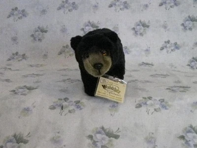 Nuevo Webkinz Pequeño Firma Oso Negro WKSS2002 Código Sellado Adjunto a Peluche Foto 1 de 4