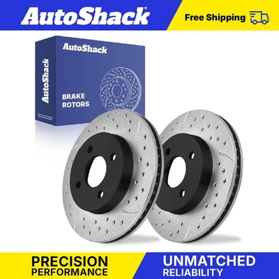 Front Drilled Slotted Brake Rotors for Chevy Cobalt Saturn Ion Pontiac G5 Foto 1 de 4
