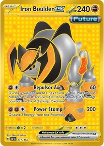 Pokemon Karte Temporal Forces Iron Boulder ex 217/162 Hyper Rare Holo - Bild 1 von 1
