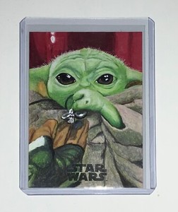 2019 Topps Star Wars Saga Baby Yoda Grogu Sketch Card 1/1 