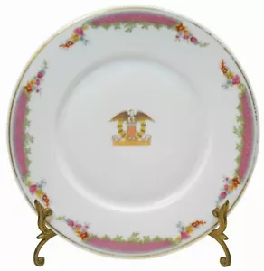 RARO HOTEL ""THE ROOSEVELT"" NUEVO ORLEANS LA 10" DEC PORC DIN PLACA FRAUNFELTER, OH - Imagen 1 de 12