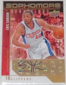 2009-10 Eric Gordon Upper Deck Sophomore Sensations Auto Card #SS-EG Ser #/199 - Picture 1 of 2