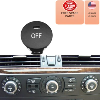 BMW 5 Series E60 E61 Heater Climate Air Conditioner OFF Button Repair Cap Cover  - Image 1 of 4
