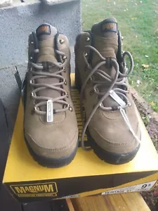 NIB Magnum Essential Equipment Hertiage St. Brown Steel Toe Work Boots Size 9.5 - Picture 1 of 7