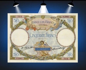 50 Francs Luc Olivier Merson 1929 SUP - Bild 1 von 2