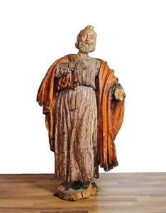 GROßE Kirchen SKULPTUR FIGUR HOLZ ANTIK SAKRAL Rainessance 15. 16. Jahrhundert - Bild 1 von 15