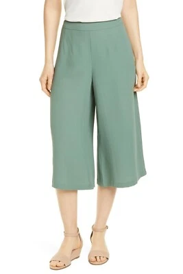 Брюки Eileen Fisher Silk Georgette Crepe Culottes - нори размер 4  - Изображение 1 из 4