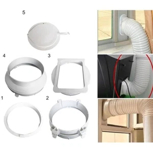 Portable Air-Conditioner Casement Exhaust Duct Pipe Hose-Interface Connector - Picture 1 of 38