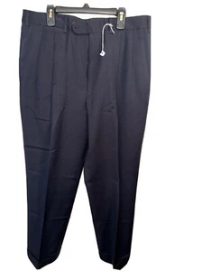 Ermenegildo Zegna Men's Slash Pockets Solid Black Wool Size 34W X 28L Pants - Picture 1 of 14