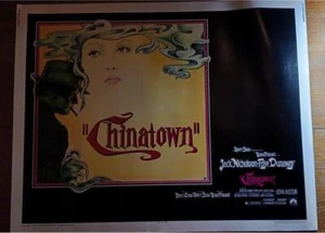 POSTER ORIGINALE CHINATOWN 1974 MEZZO FOGLIO 22X28 ARROTOLATO JACK NICHOLSON - Foto 1 di 6