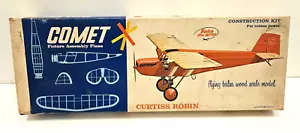 COMET CURTISS ROBIN 22" WINGSPAN #3303 NEW FLYING BALSA WOOD AIRPLANE MODEL A - Picture 1 of 2