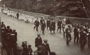 PC CELEBRATION STOCKPORT CHESIRE ENGLAND VINTAGE REAL PHOTO POSTCARD (u6654) - Picture 1 of 2