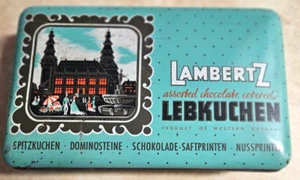 Lambertz verschiedene Lebkuchendose mit Schokoladenüberzug Aachen Germany - Bild 1 von 5