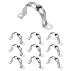 10pcs 1 3/4" 45mm Conduit Clamp, M45 U Tube Pipe Strap Clamp, Stainless Steel - Picture 1 of 6