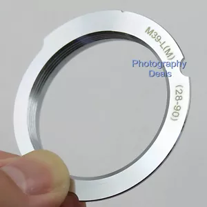 Mount Adapter For Leica L39 M39 LSM LTM 28-90 90mm Screw Lens to Leica M Camera - Picture 1 of 8