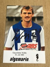 Claus-Dieter Wollitz, Germany 🇩🇪 Hertha BSC Berlin 1993/94 hand signed