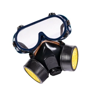Staubmaske Gasmaske Lackiermaske Atemschutz Vollmasken mit Filter & Schutzbrille - Bild 1 von 9