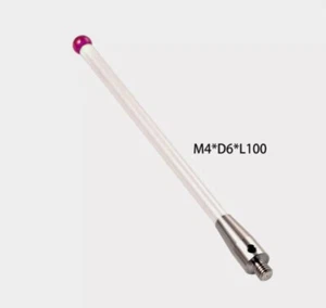 CMM Touch Probe Stylus 6mm Ruby Ball Ceramic Stem M4 Thread 100mm A-5000-3712 - Picture 1 of 5