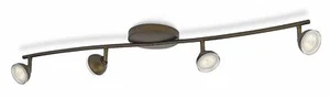 Philips LED Spot Bronze Toscane Spotleiste Deckenleuchte 4x 3W LED 670lm - Bild 1 von 3