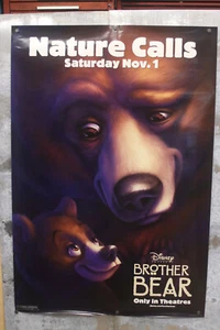 Brother Bear Nature Calls Double Sided Movie Poster 27x40 Inches - Picture 1 of 6