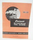 Tool Grinder Cincinnati No. 2 Cutter Vintage Machine Shop Brochure