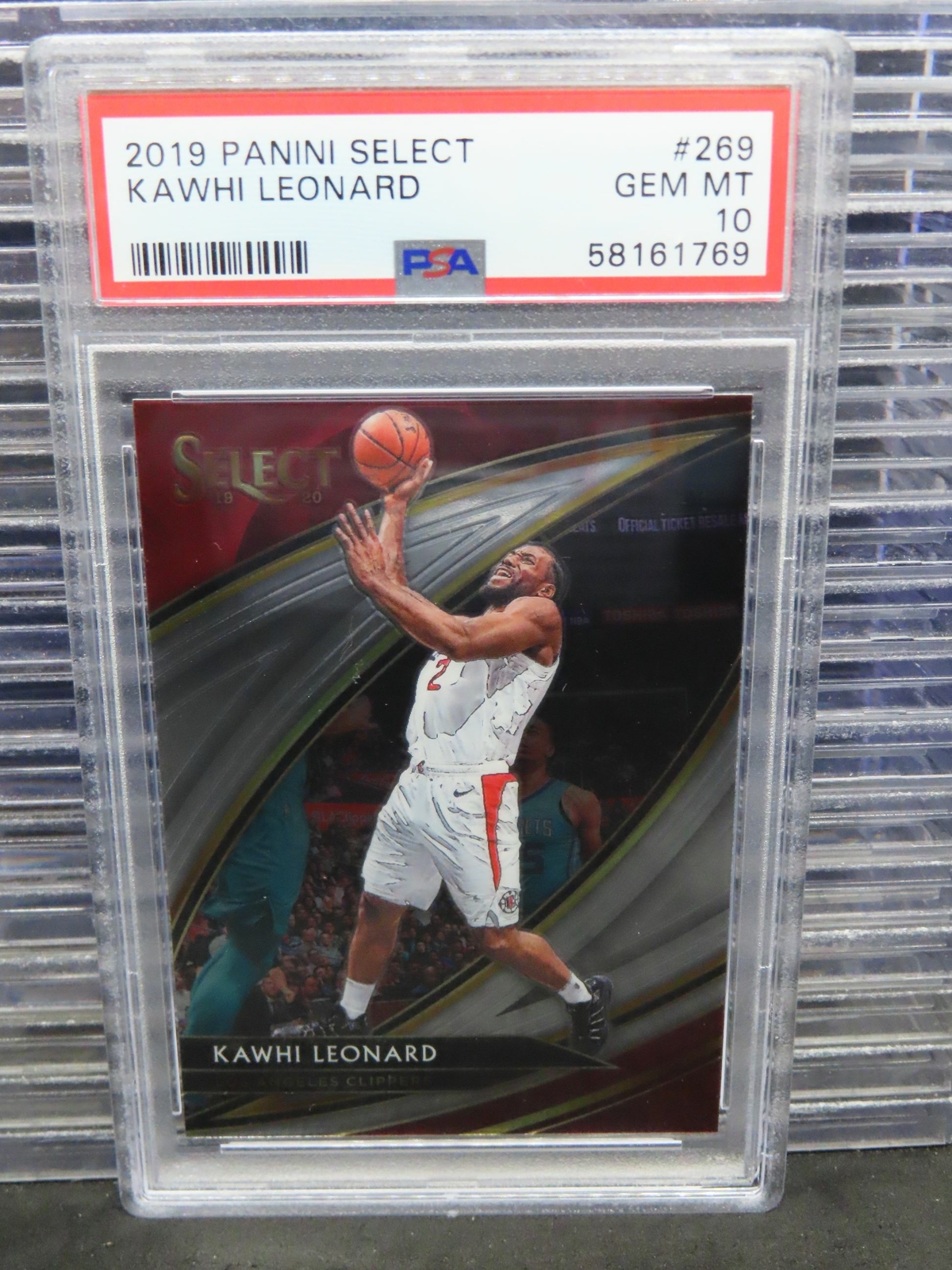 2019-20 Select Kawhi Leonard Courtside #269 PSA 10 GEM MINT Clippers O416