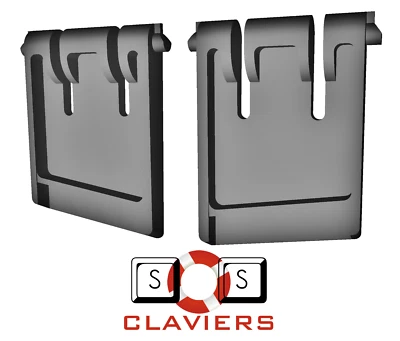 Logitech G213 Prodigy Keyboard Spare Replacement Tilt Leg Stand Foot Feet Set - Image 1 of 4