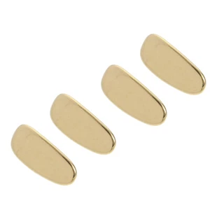 4 PIEZAS Almohadillas para nariz de titanio para gafas Junta para nariz Gafas Suministros de reparación (dorado) - Imagen 1 de 12
