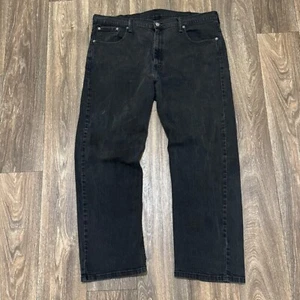 VTG Levi's 569 Jeans Men's 40x32 Black Loose Straight Fit Stretch Denim 2001 Y2K - Picture 1 of 10