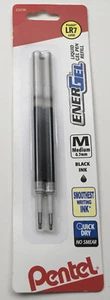 Pentel EnerGel Pen Refills MEDIUM Tip 0.7MM Liquid Gel Ink BLACK 23236 - Picture 1 of 12