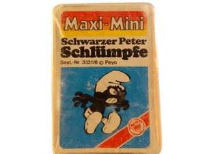 Schwarzer Peter Schlümpfe Maxi-Mini ASS Kartenspiel Retro Vintage Spielzeug - Bild 1 von 6
