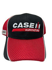 Case IH Agriculture Machinery Hat Cap Strapback Red Black All Mesh Lined B2 C