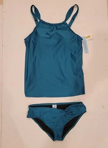 Antonio Melani New With Tags Green Tankini Swimsuit Size Small Two Piece - Picture 1 of 14