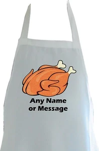 PERSONALISIERTE HÜHNERBRATEN GRILLDRUCK SCHÜRZE KÜCHE GEHEIMNIS WEIHNACHTSMANN GESCHENK WEIHNACHTEN - Bild 1 von 3