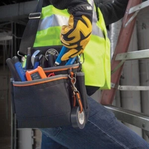 KLEIN TOOLS Tradesman Pro Electrician Multi Tool Belt 15 Pocket Pouch Bag (NEW) - Picture 1 of 24