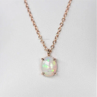 Кулон ручной работы из стерлингового серебра 925 пробы с эфиопским опалом и драгоценными камнями - Изображение 1 из 4