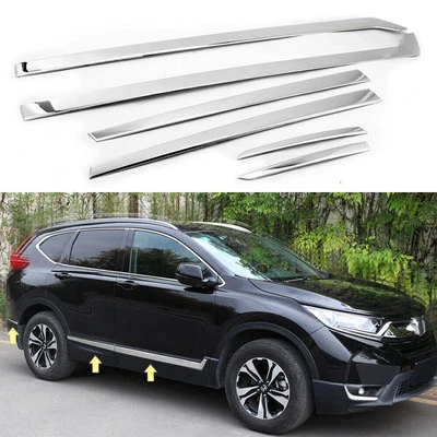 For Honda 2017-2021 CR-V CRV Chrome Body Door Molding Trim Cover Stainless  - Image 1 of 4