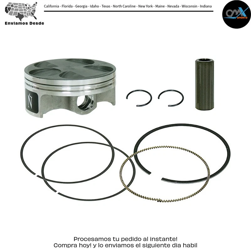 KIT PISTÓN HC FORJADO 76.95/+0.01 13.5:1 GAS/GAS-GAS YAMAHA EC 250F YZ250F Foto 1 de 1