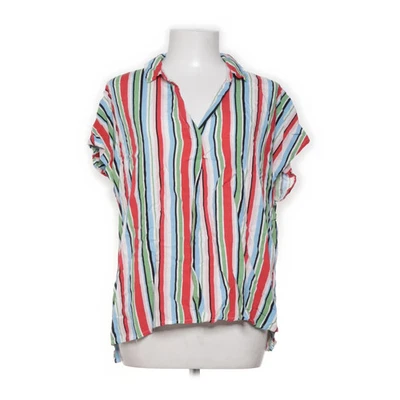 Springfield, Kurzarmhemd, Größe: 44, Mehrfarbig, Viskose, Streifen, Damen #CDE - Bild 1 von 4