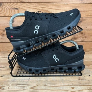 On Running Trainers Womens Size UK 7 Cloud X 4 Black Swiss Reflective Gym Shoes - Picture 1 of 13
