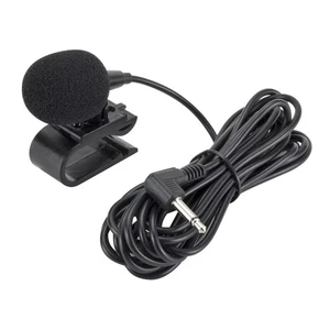 3.5mm Microphone Car Radio Stereo GPS BT Enabled Audio DVD External Mic Black - Picture 1 of 12