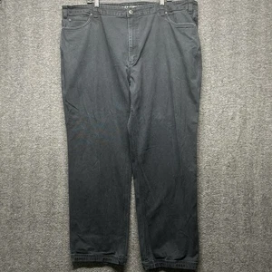 Duluth Trading Co. Flex Fire Hose Relaxed Fit Black Pants Mens Sz 48x32 Workwear - Picture 1 of 8
